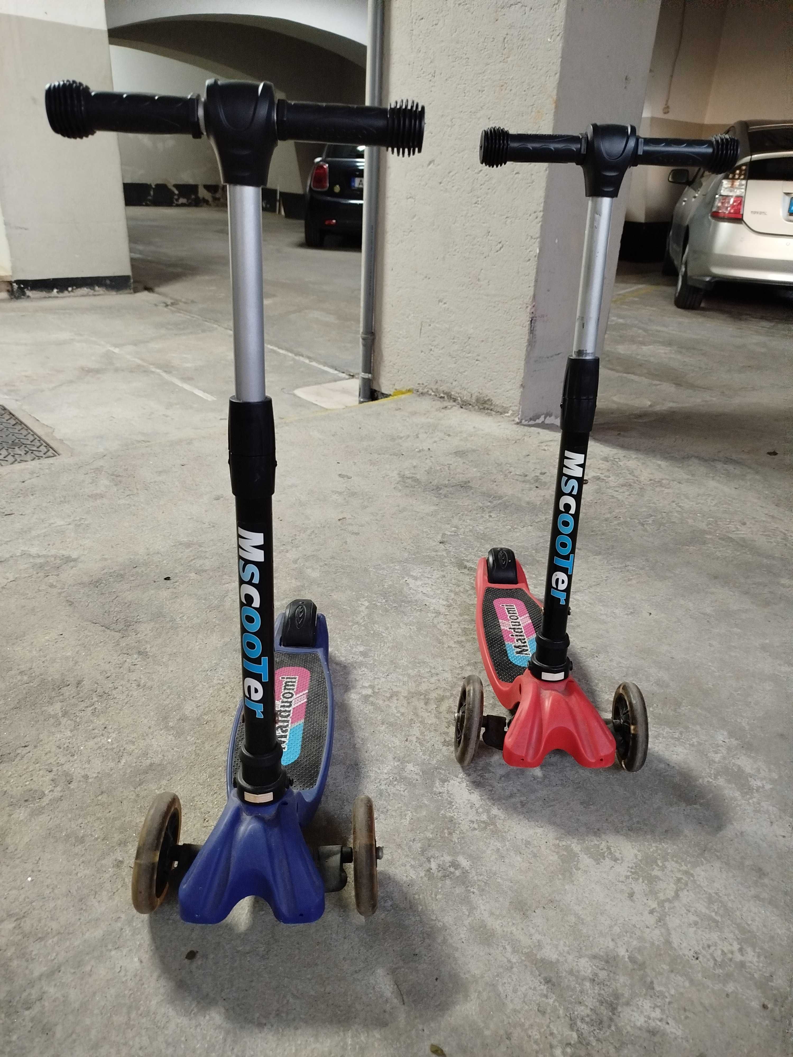 Scooters para crianças em bom estado / Children scooters