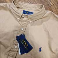 Nowa beżowa koszula Polo Ralph Lauren XXL męska oryginalna