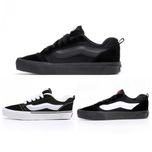 Женские / мужские кеды Vans KNU Skool Black White кроссовки ванс кеди