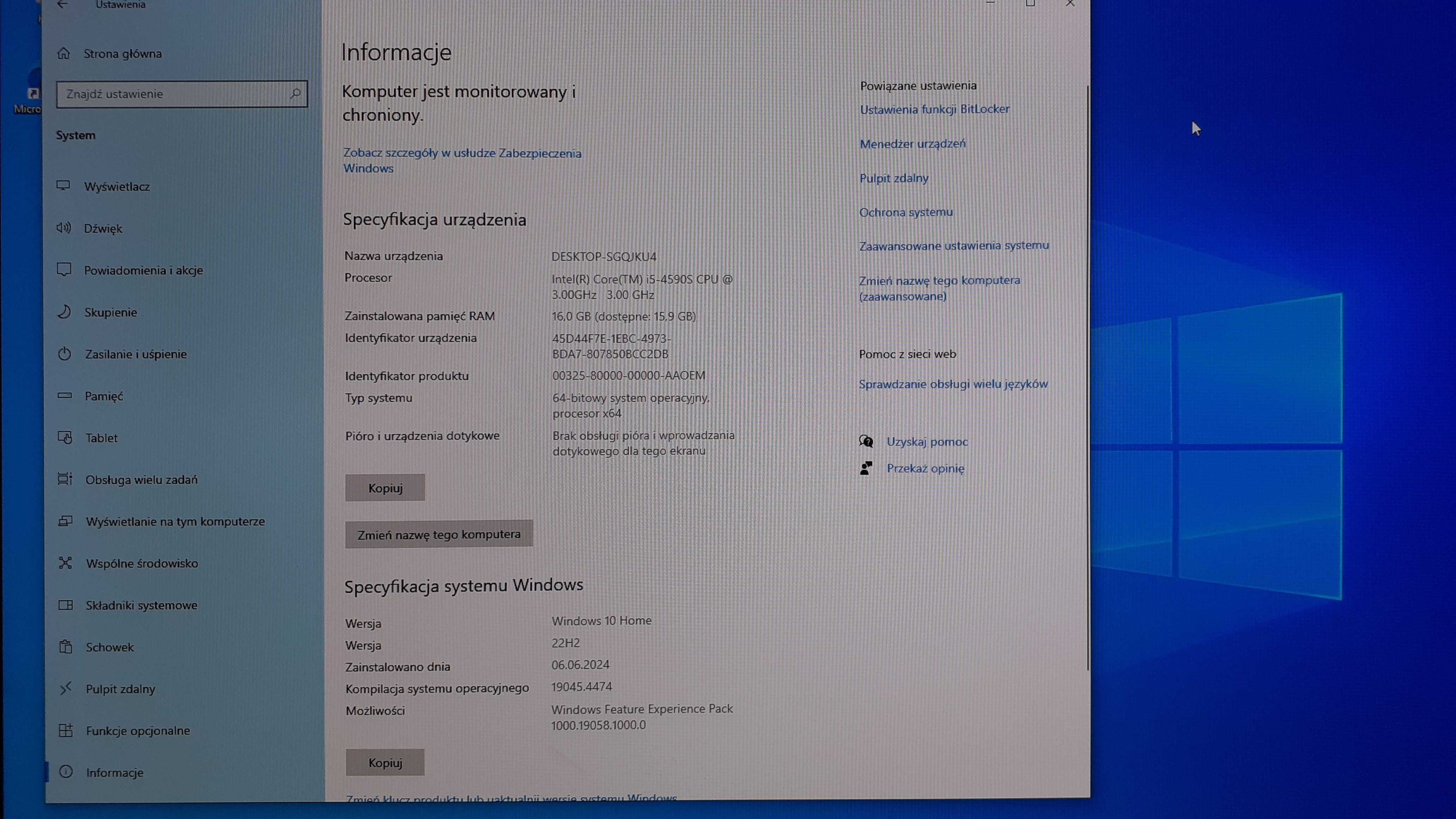 Komputer HP EliteOne 800
