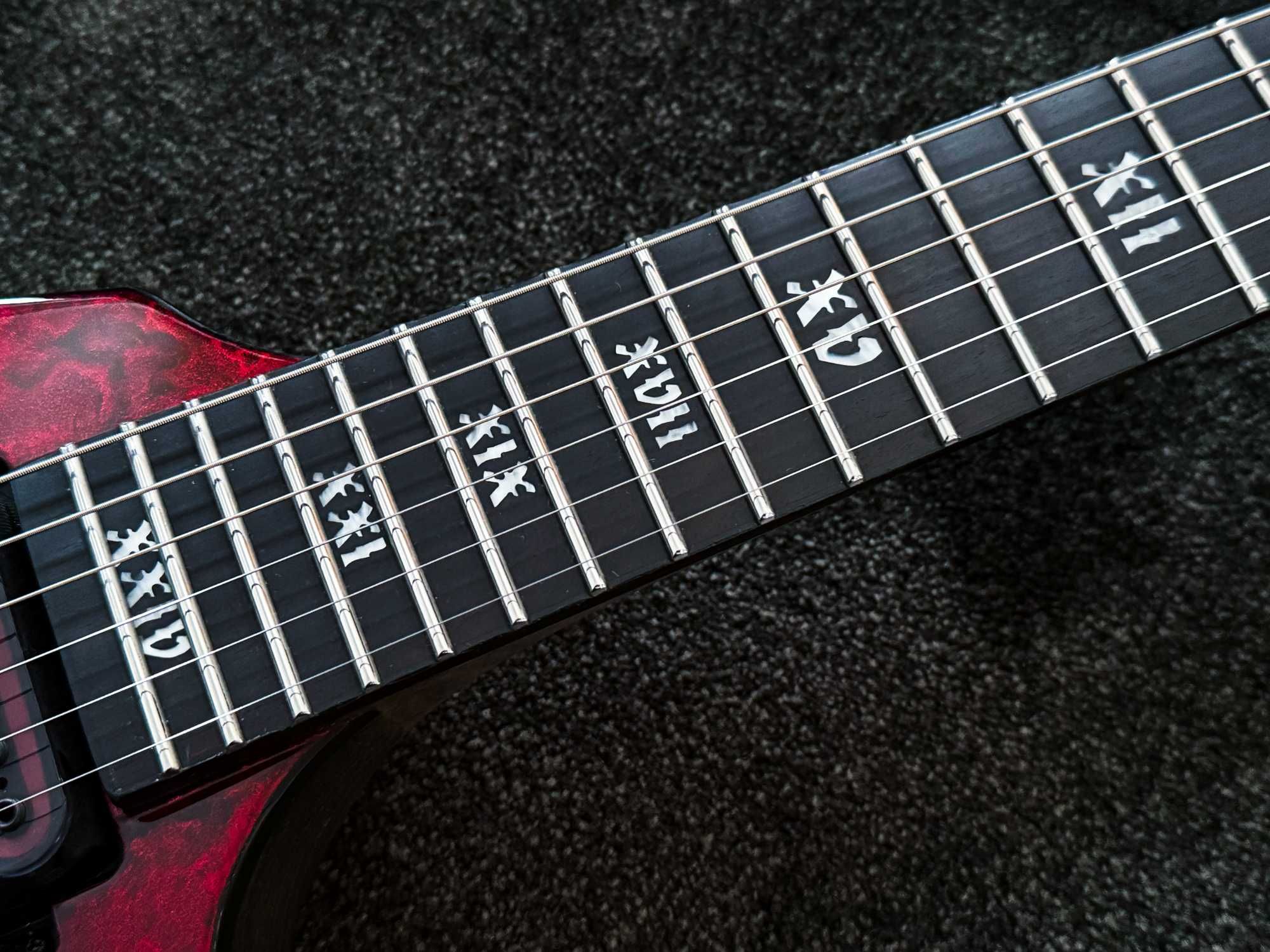 Schecter V-1 Apocalypse Red Reign + gig bag