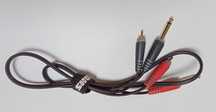Kabel RCA na Jack 6,3 KLOTZ 1 metr