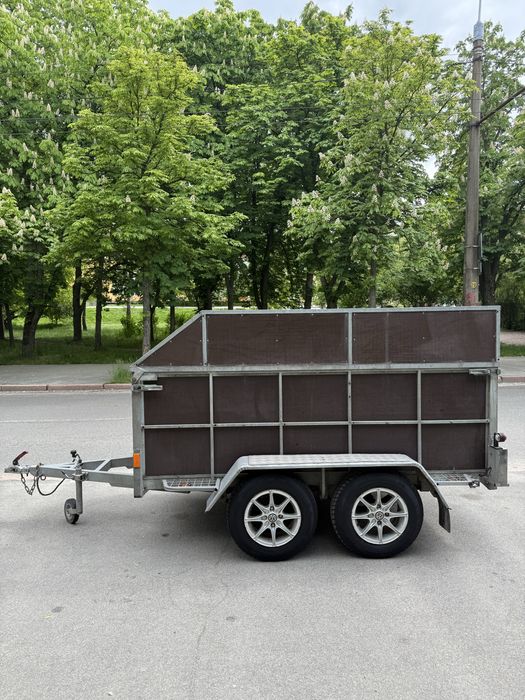Двухосний оцинкований приціп.