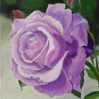 Картина акрилом троянда ручна робота