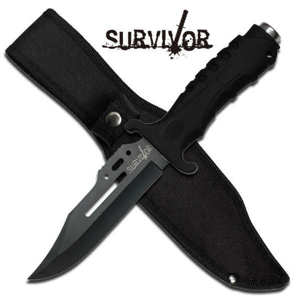 Nóż survivalowy  Survivor niezbędnik z pochwą26 cm HK-1036S