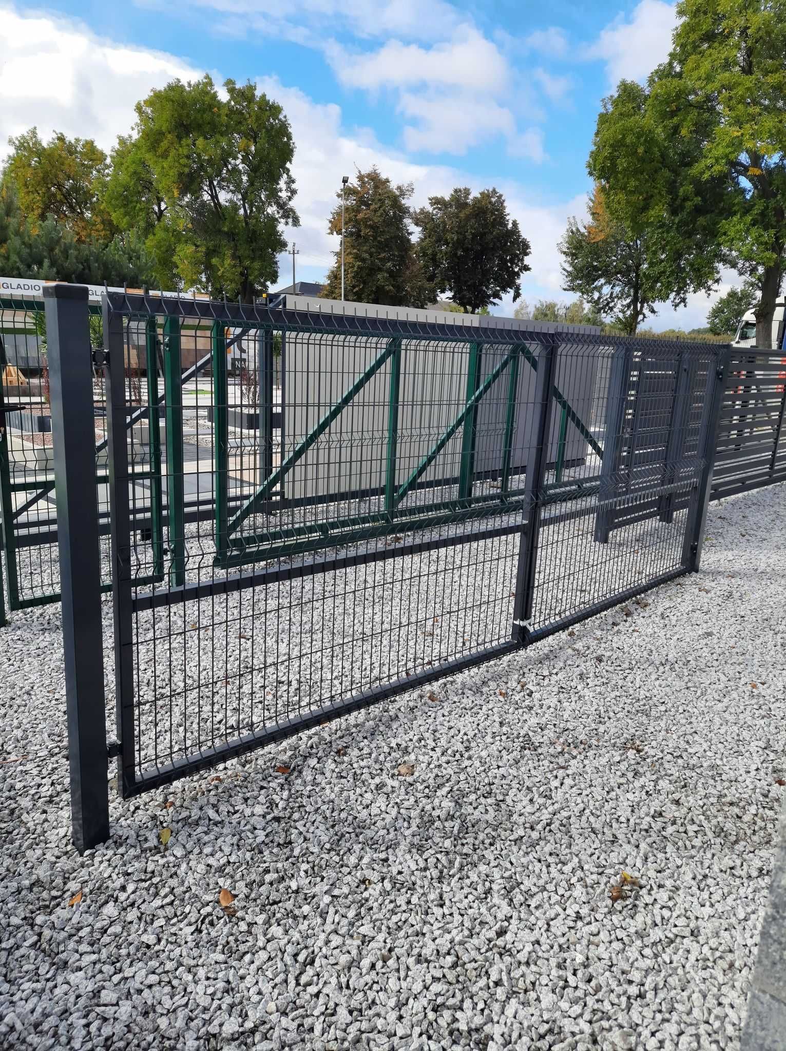 Ogrodzenia panelowe - kpl: panel 133 cm PREMIUM 51 drutów WYPRZEDAŻ