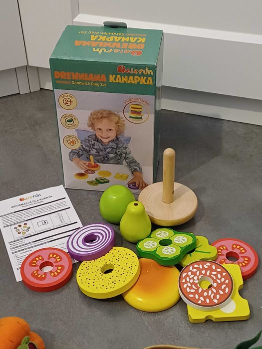 Kuchnia dziecięca światło i dźwięk 72 cm, mnóstwo dodatków, AKCESORIA