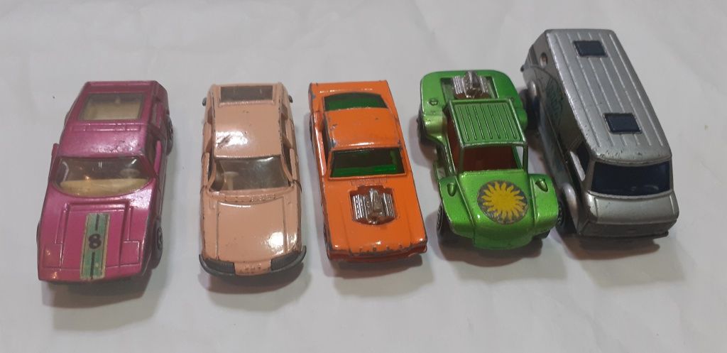 Conjunto de 5 miniaturas antigas Matchbox