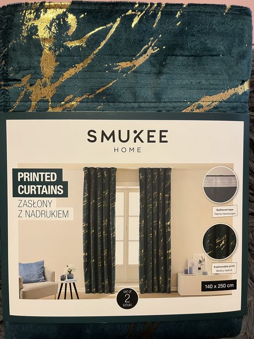 Zasłony na taśmie z nadrukiem 140 x 250