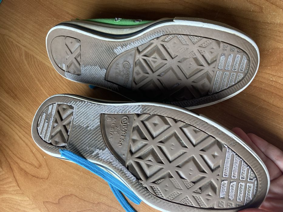 Znoszone trampki converse