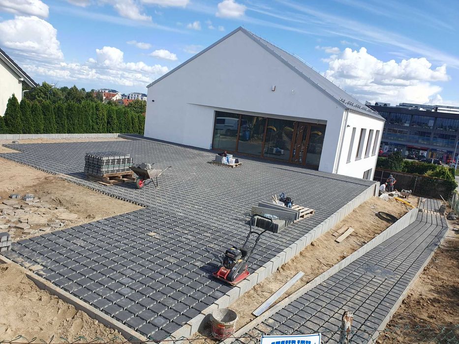 Kostka brukowa, brukarstwo, prace brukarskie , odwodnienia , studnie .