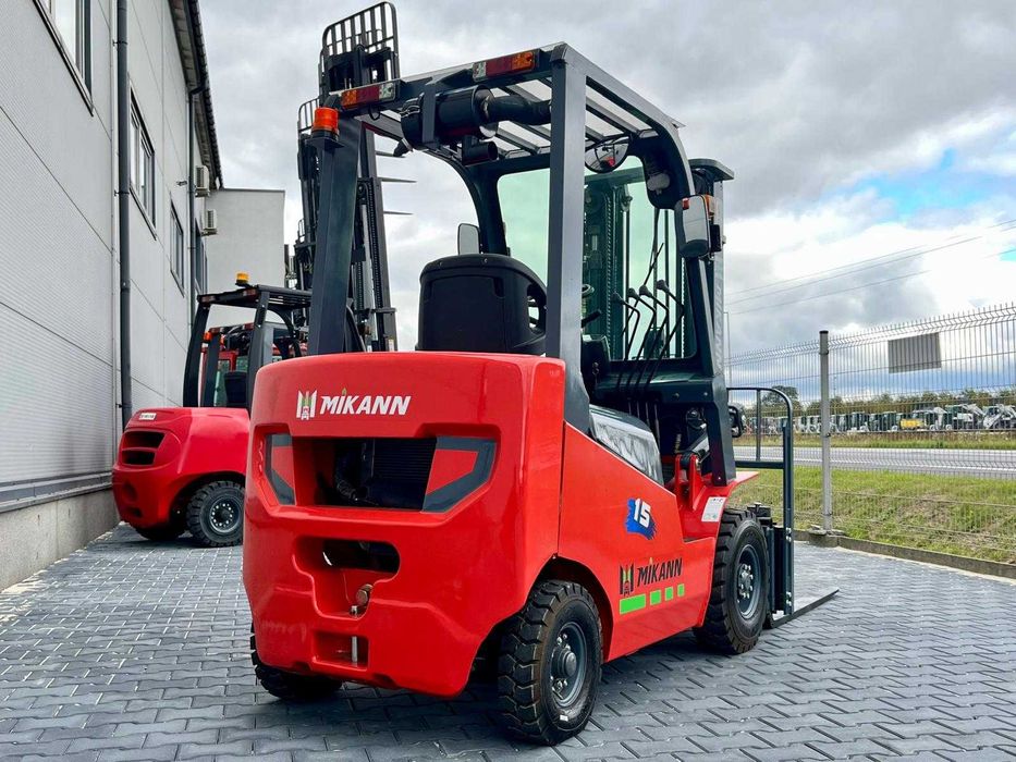 Wózek Widłowy 1,5T MIKANN, Maszt 4.5m,Triplex, Diesel , Półkabina
