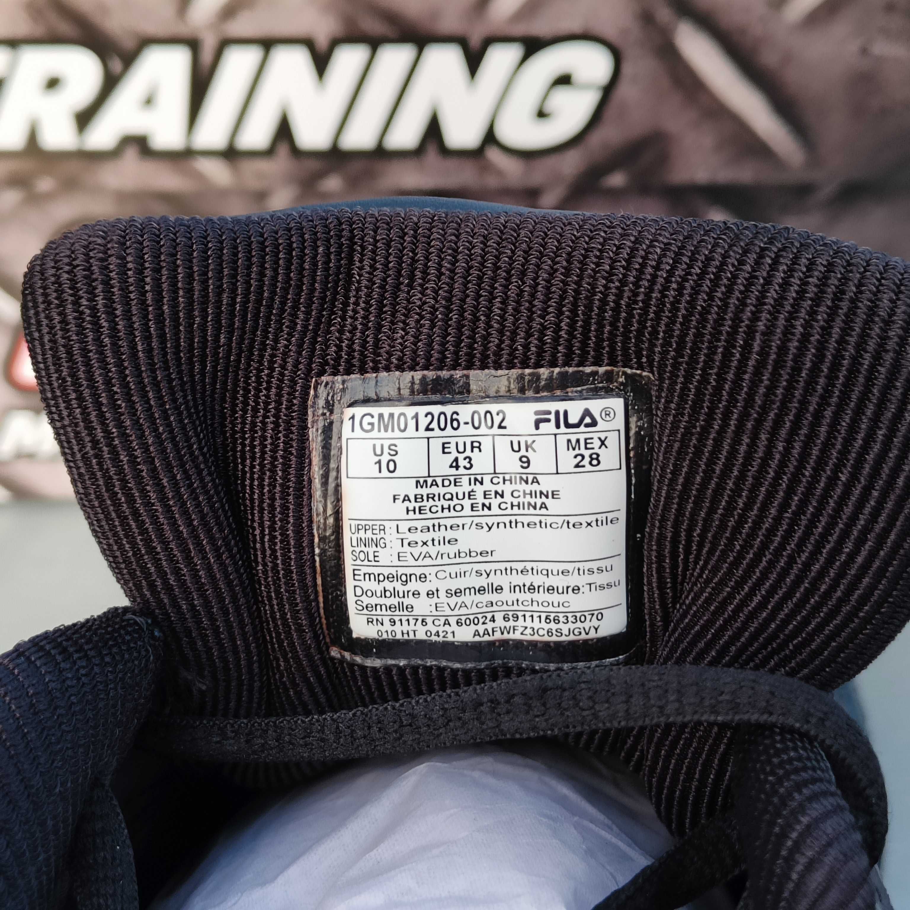 Fila Memory Decimus 7 кросівки шкіряні чоловічі чорні