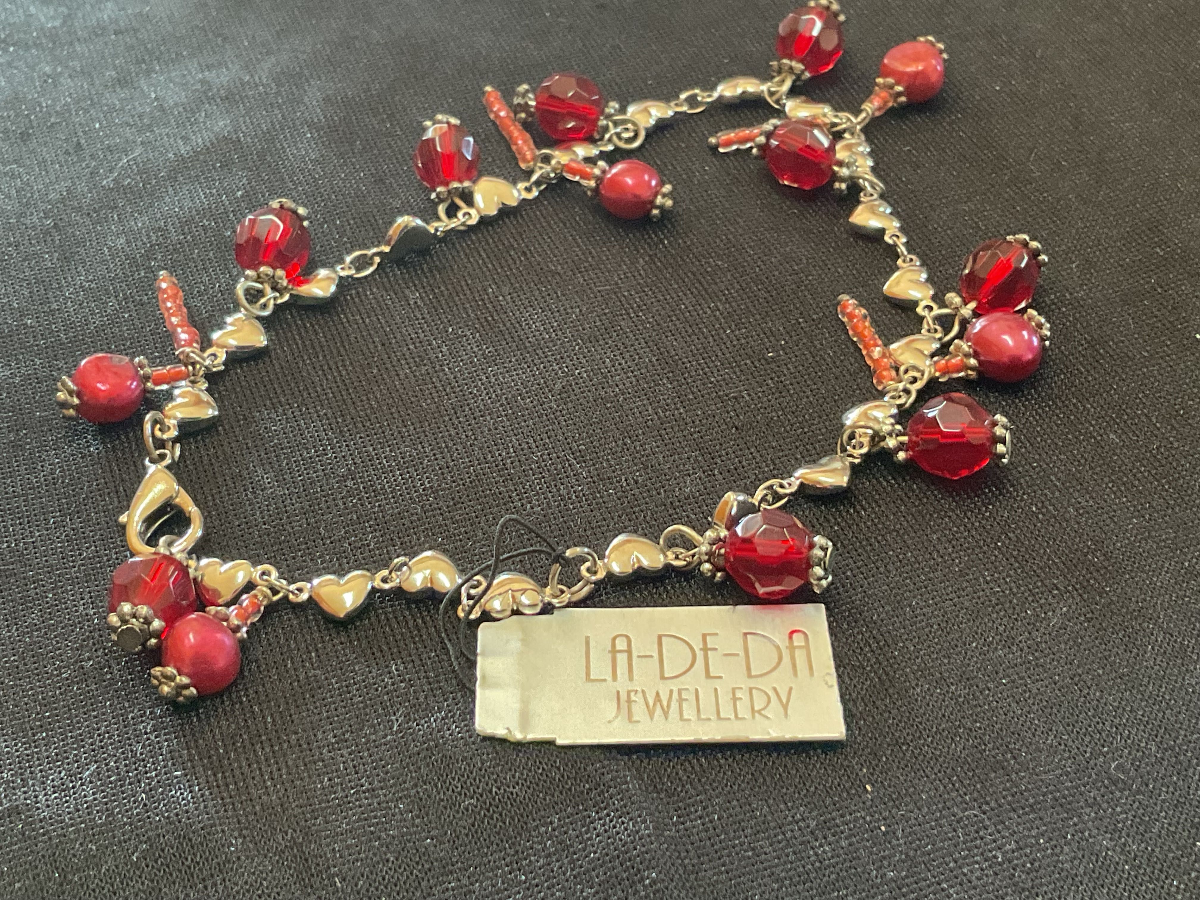 Pulseira pedras vidro 27 cm