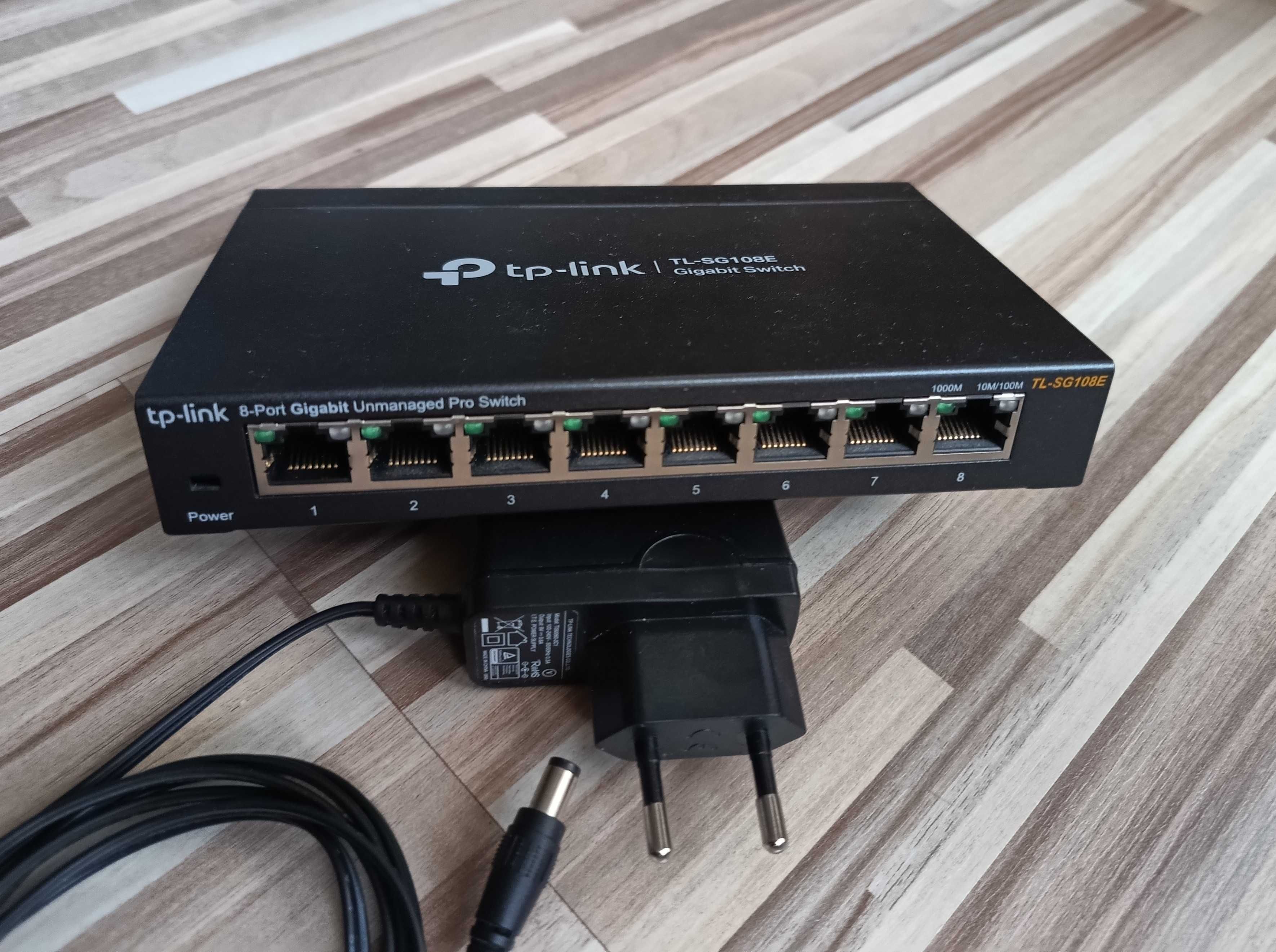 TP Link TLSG 108E Biuro LAN 8x1G Ports Pro V4.0 Stan Super Okazja W-wa