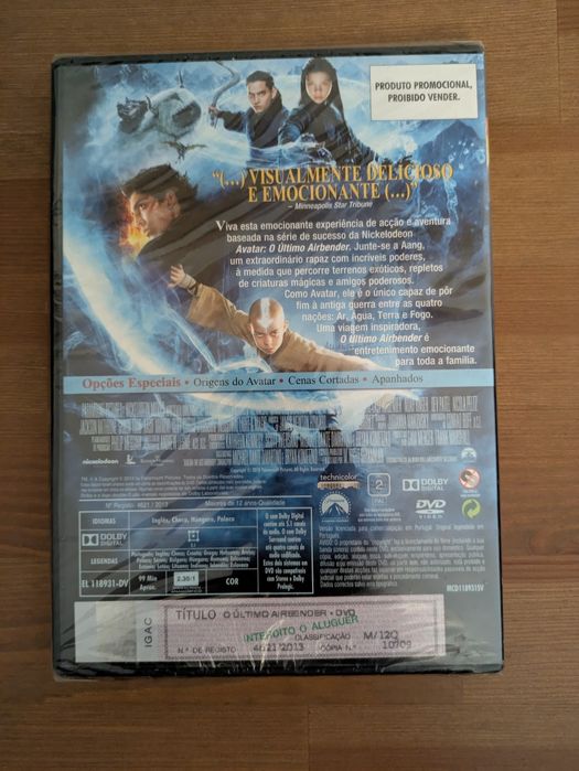DVD NOVO e SELADO " O Ultimo Airbender " 2010