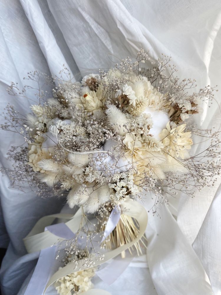 Букет невесты из сухоцветов букет декор венок вінок подарок