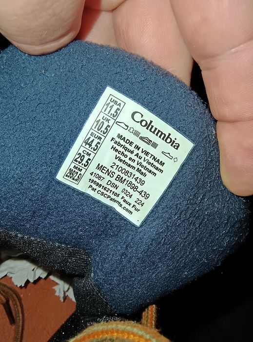 Сапоги Ботинки Черевики Columbia Fairbanks  45 р