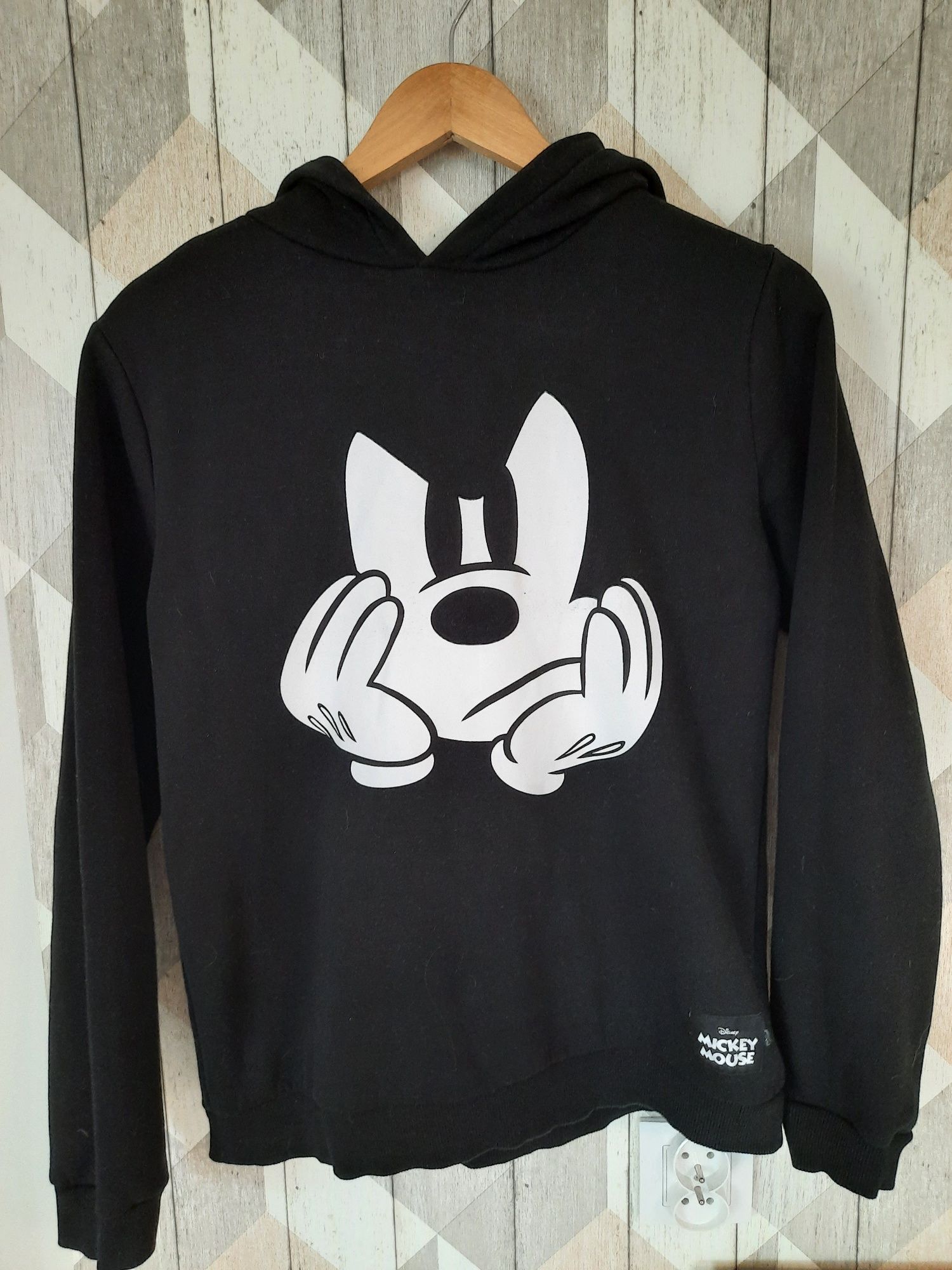 C&A r 164/170 czarna bluza z kapturem z myszką Mickey