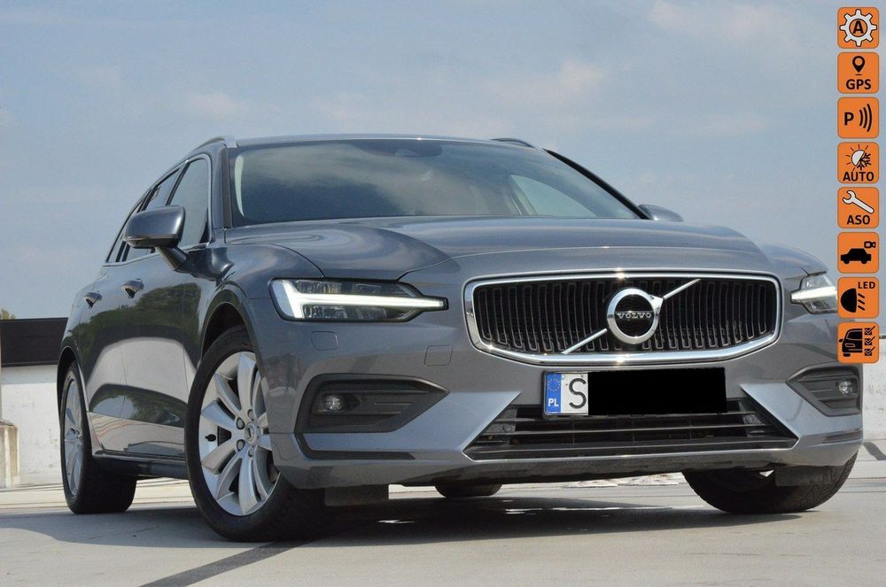 Volvo V60 190 KM aut. LEDy/ Navi/ Ele.klapa/ Grzana szyba/ Kamera Cofania/ Alu