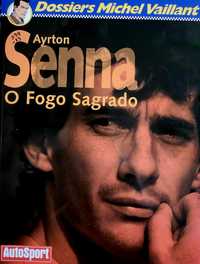 Livro e BD Ayrton Senna fogo sagrado Michel Vaillant Dossier autosport