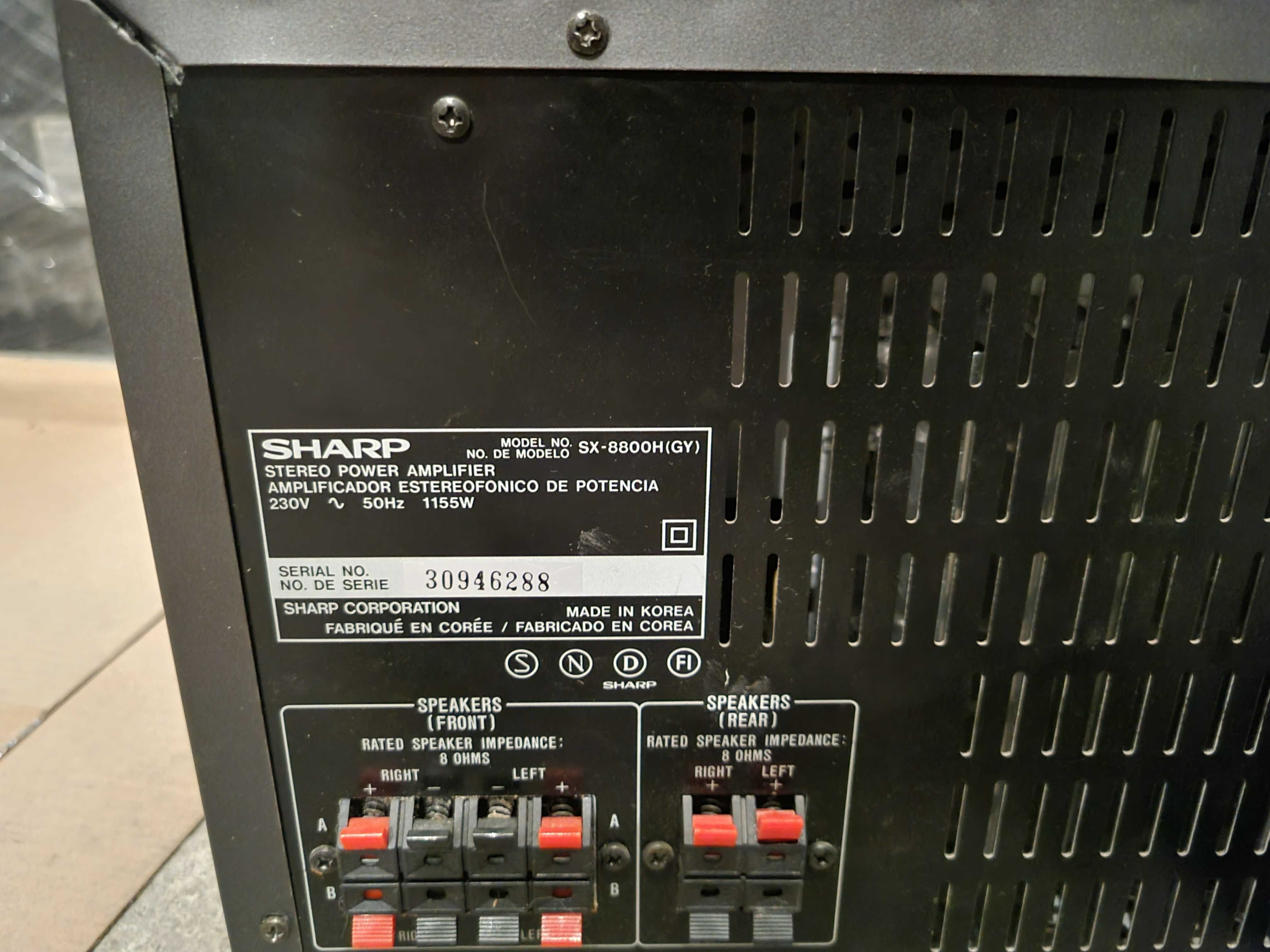 SHARP system 8800 zestaw wzmacniacz SX-8800
