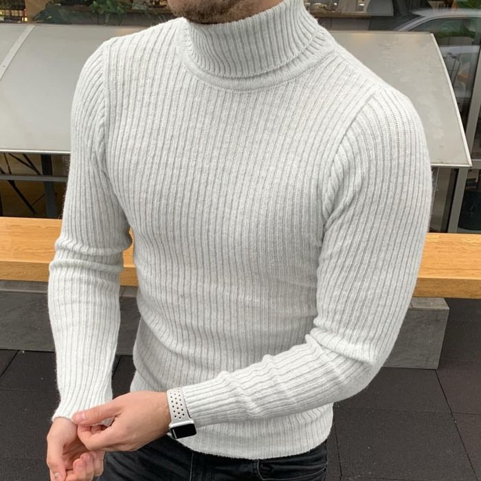 Гольф Чоловічий гольф Водолазка Однотонний гольф