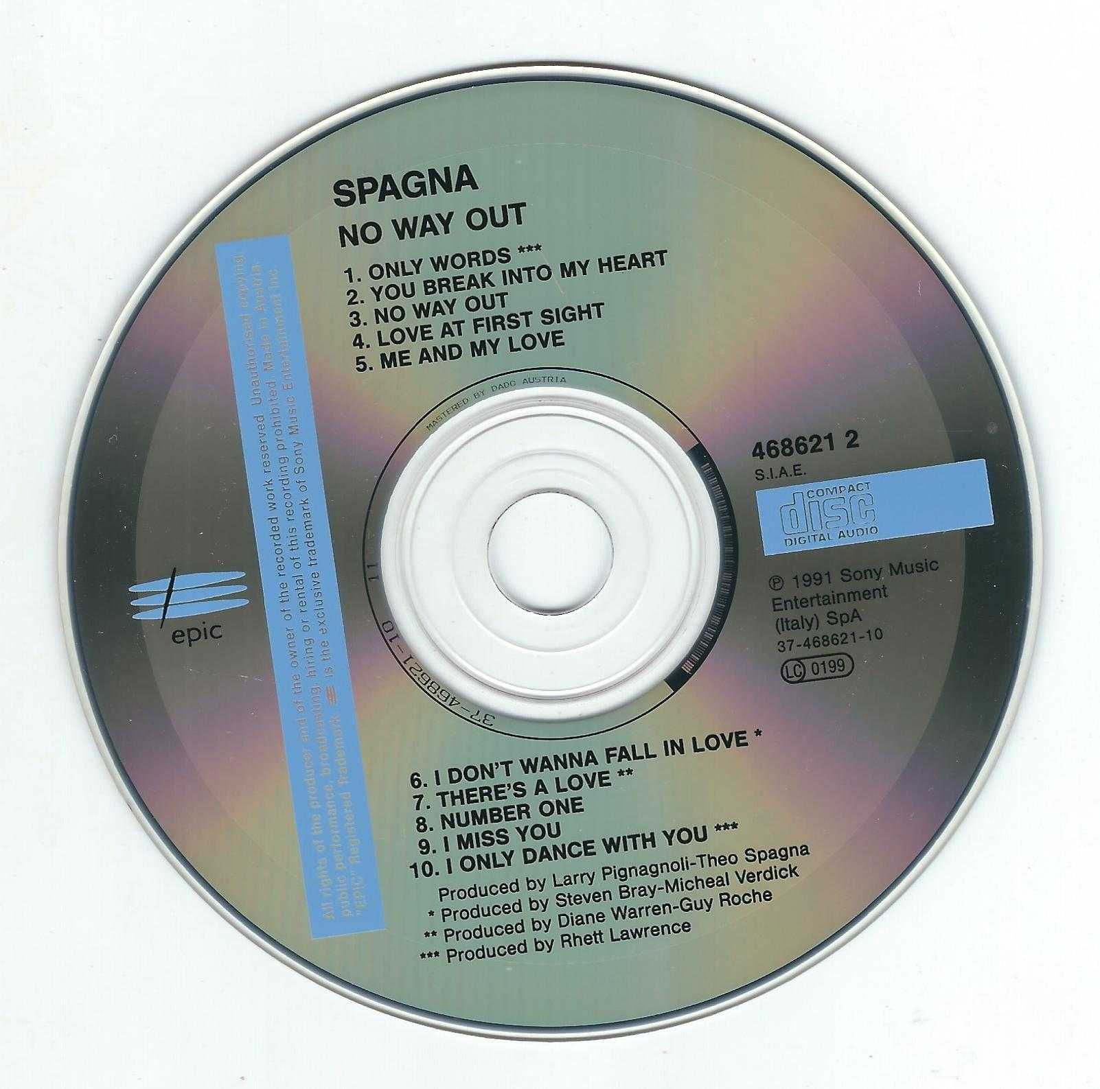 CD Spagna - No Way Out (1991) (Epic)