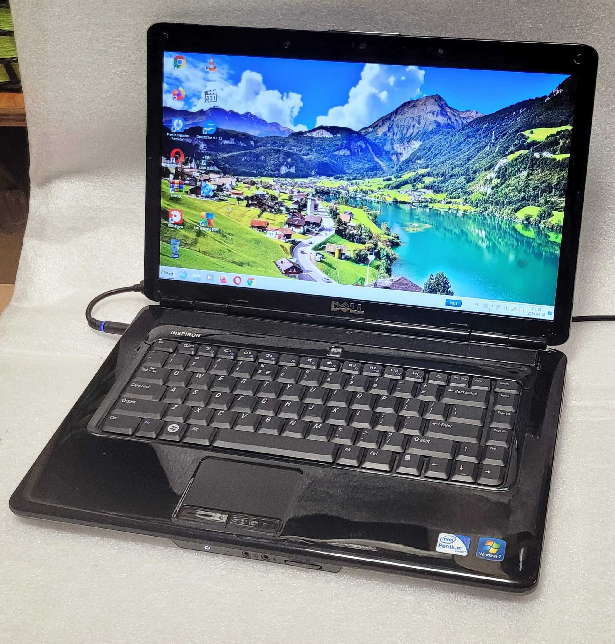 Dell Inspiron 1545 Intel C2D Ram 4 GB Dysk 250 GB ATi Radeon Windows 7