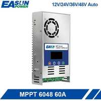 Controlador solar EASUN MPPT 60A Vin max 190Vdc