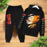 Dres Dziecięcy Naruto Komplet Bluza Kangurka Spodnie Ściągacze 98-158
