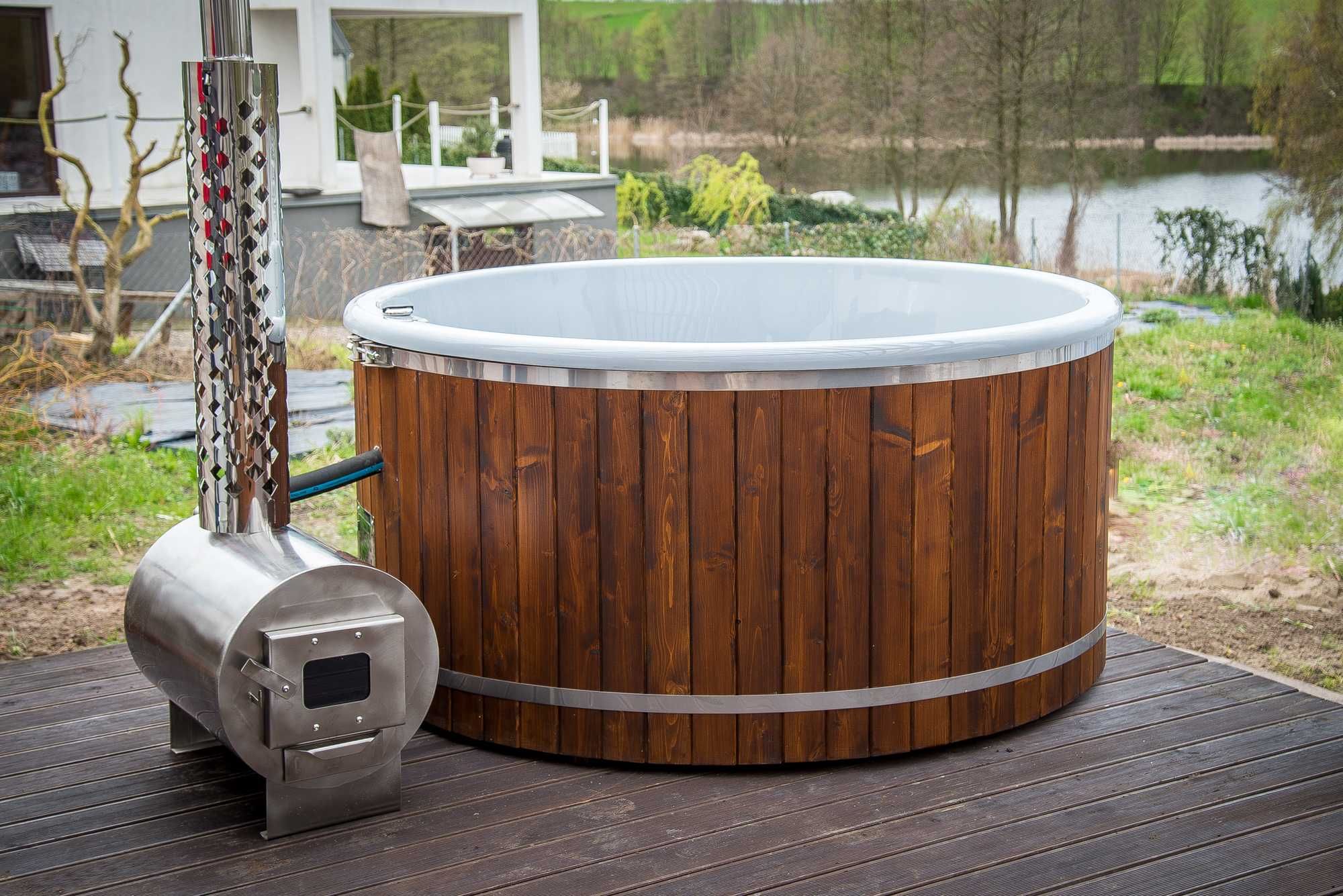 Balia ogrodowa Jacuzzi Hot Tuba Bania Gorąca Beczka dysze hydromasaż