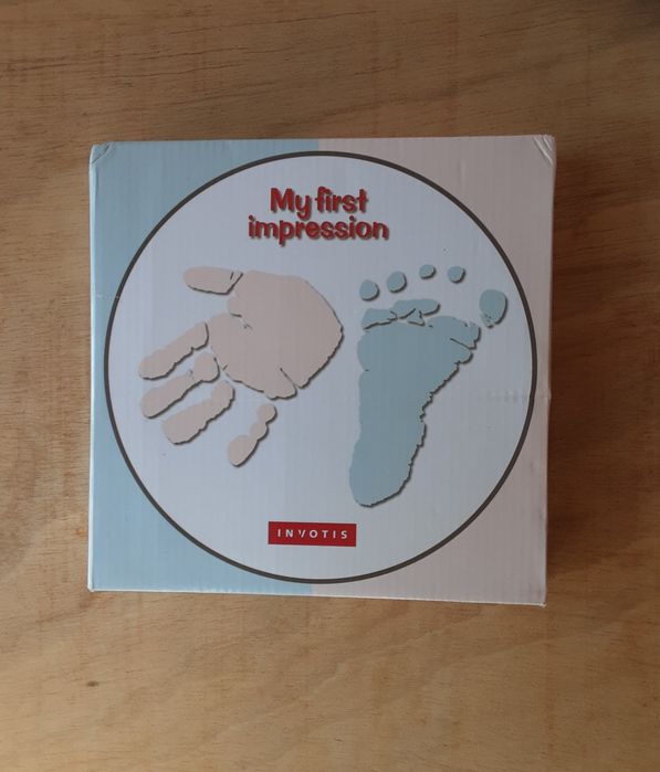 Kit de impressão em gesso da mão e/ou pé do bebé