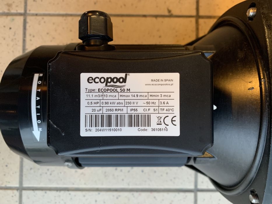 Bomba de piscina Ecopool 50M