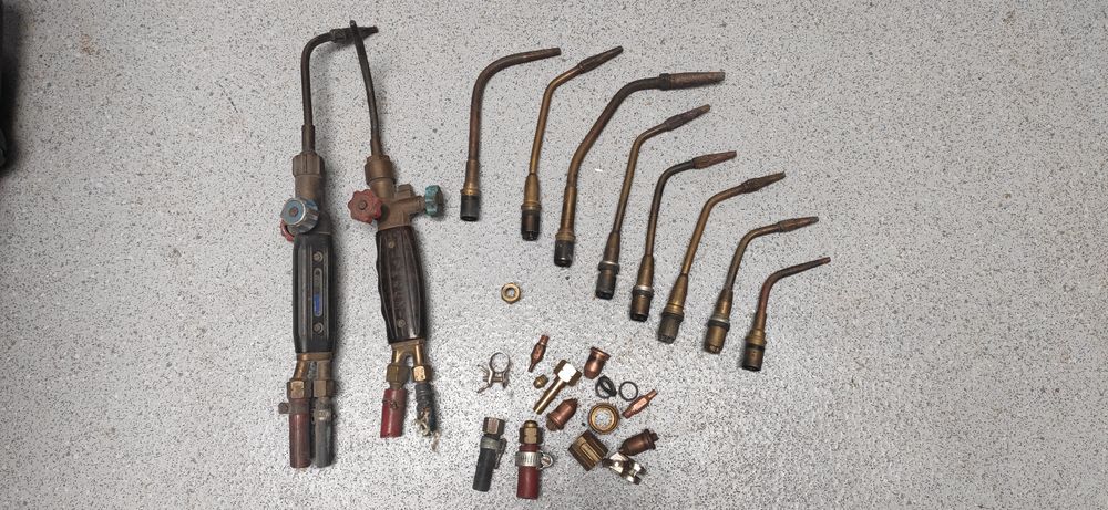 Butle, palniki, gazy techniczne, tlen, acetylen.