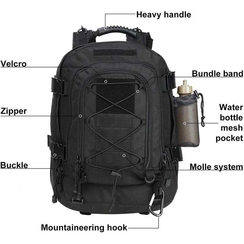 Mochila Tática Militar 40L/65L Novo Modelo!!