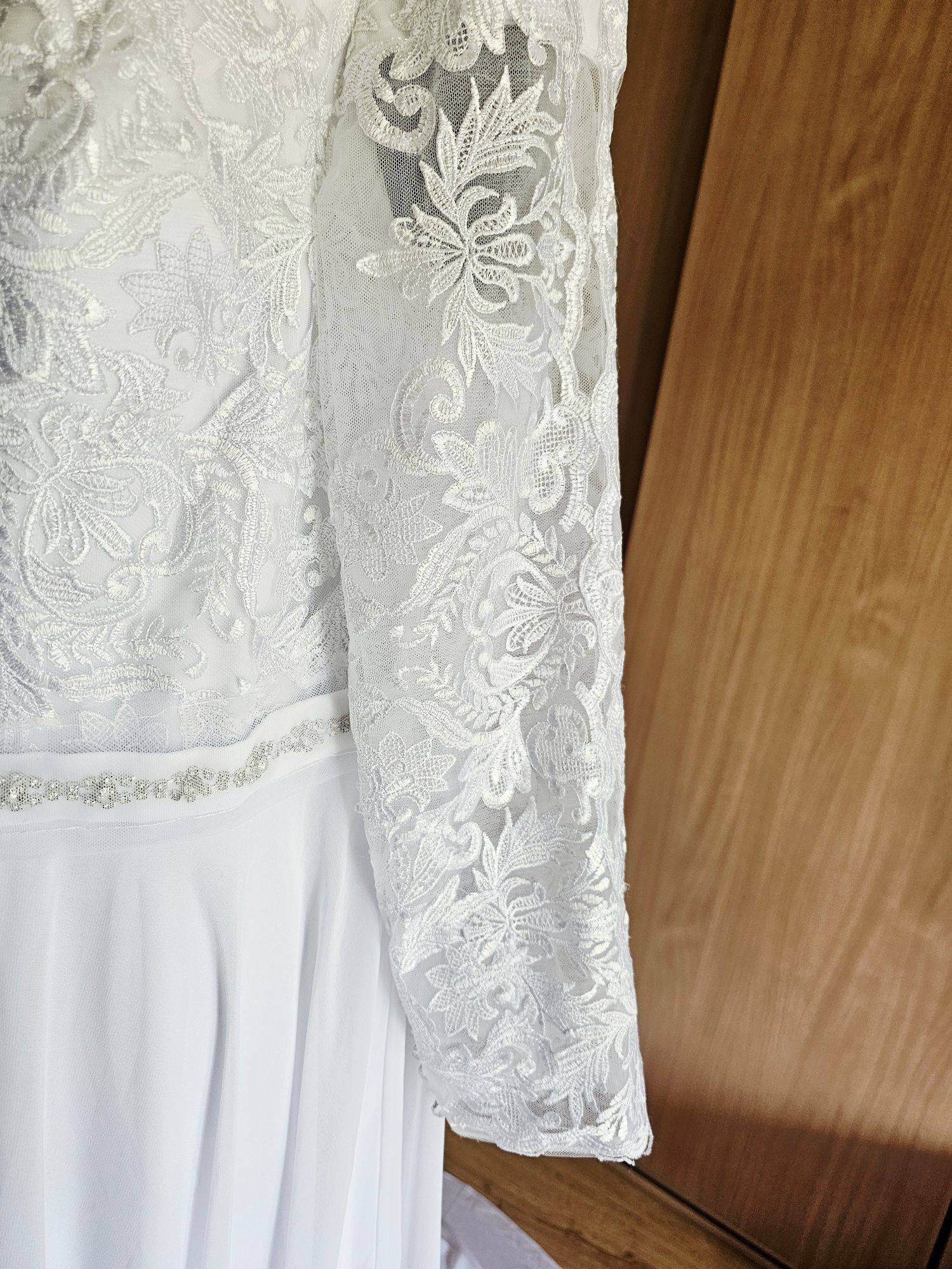 Piękna zjawiskowa biała suknia ślubna plus size r.4Xl JJ's Hause