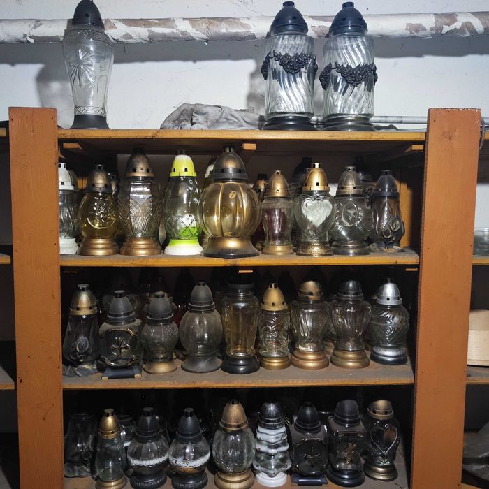 Znicze szklane używane