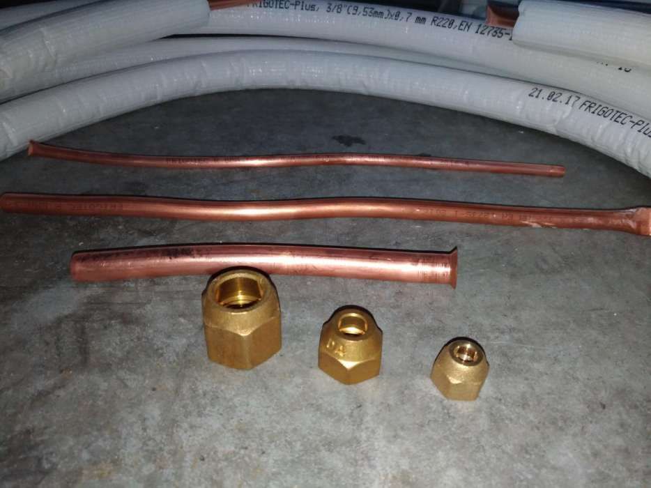 Tubo cobre 1/4  3/8  1/2  5/8  3/4 isolado para ar condicionado
