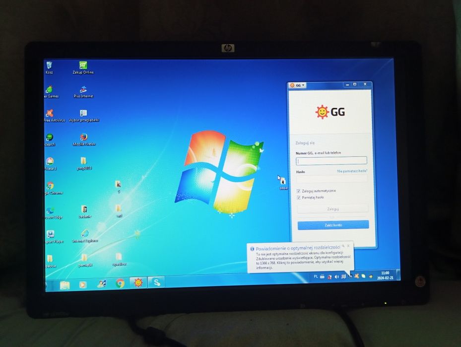 Monitory HP LE1901w 4 sztuki Sprawne