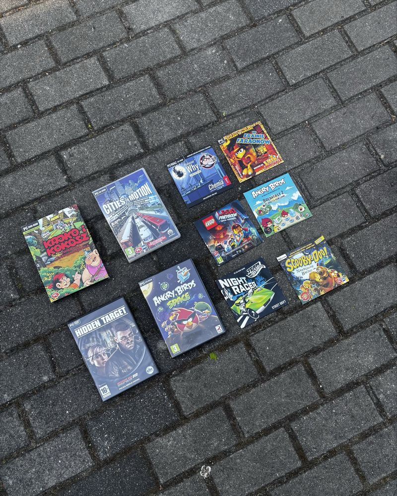 Zestaw 8 Gier PC Dziecięcych i Przygodowych LEGO Angry Birds Scooby D