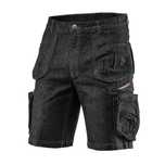 Krótkie Spodenki Robocze Denim, Czarne, Rozmiar S
