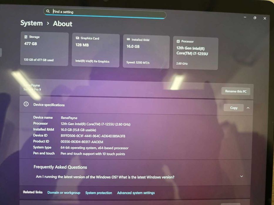 Microsoft Surface Pro 9 z ładowarką