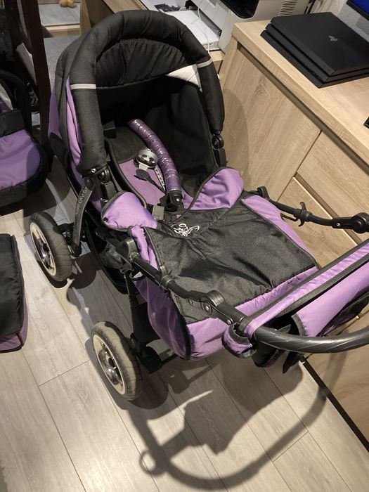 Wozek dzieciecy KAREX Kamil 3w1 Fioletowo/czarny