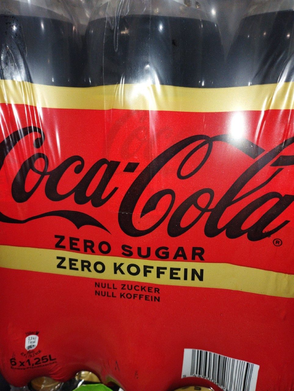 Coca-Cola zero cukru zero kofeiny dla dzieci 6x 1.25 L