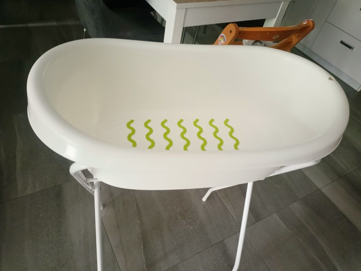 Wanienka Ikea anty poślizgowa ze stelażem