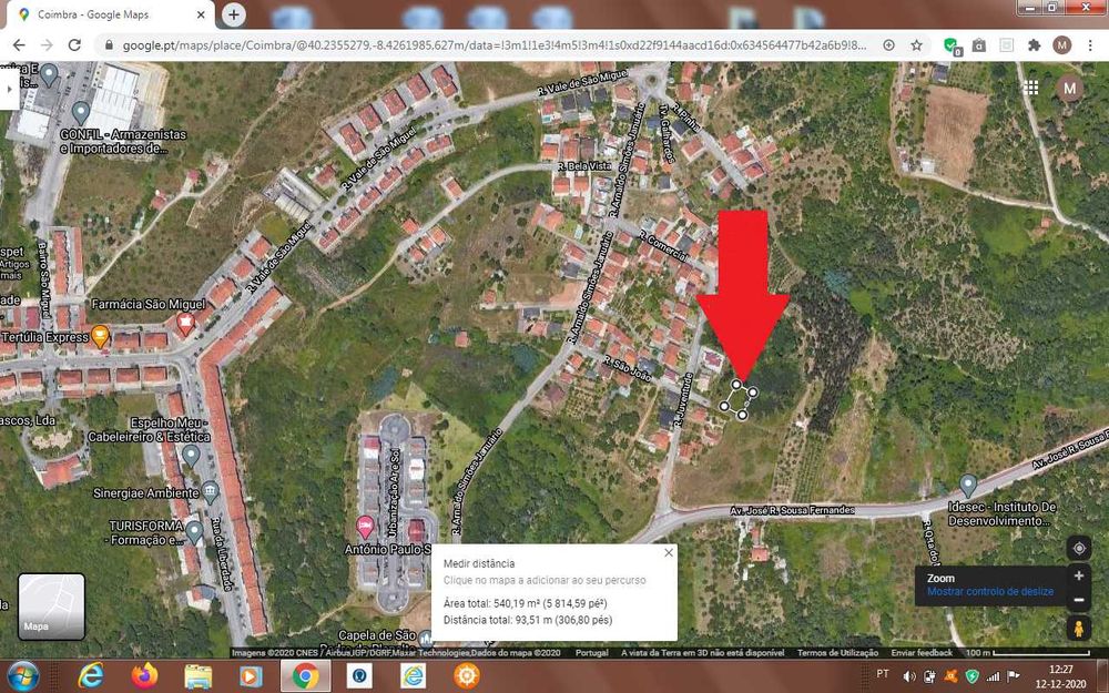Lote de 540 m2 para construção
