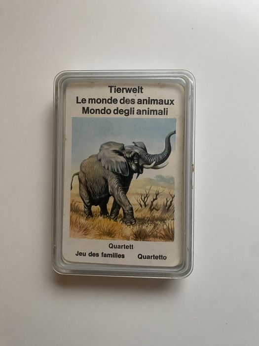 Настольная игра “Мир животных” (карточки), винтаж