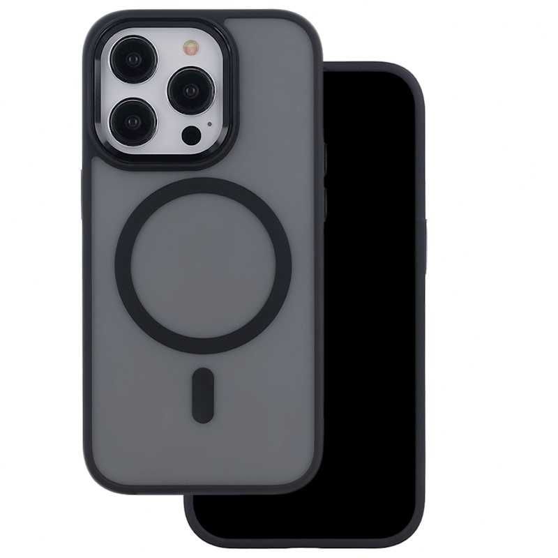 Etui Do iPhone 12 / 13 / 14 (Do Magsafe, Czarne Matowe, Wzmacniane)