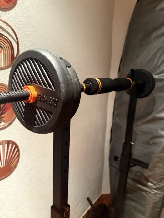 Barra fixa com pesos